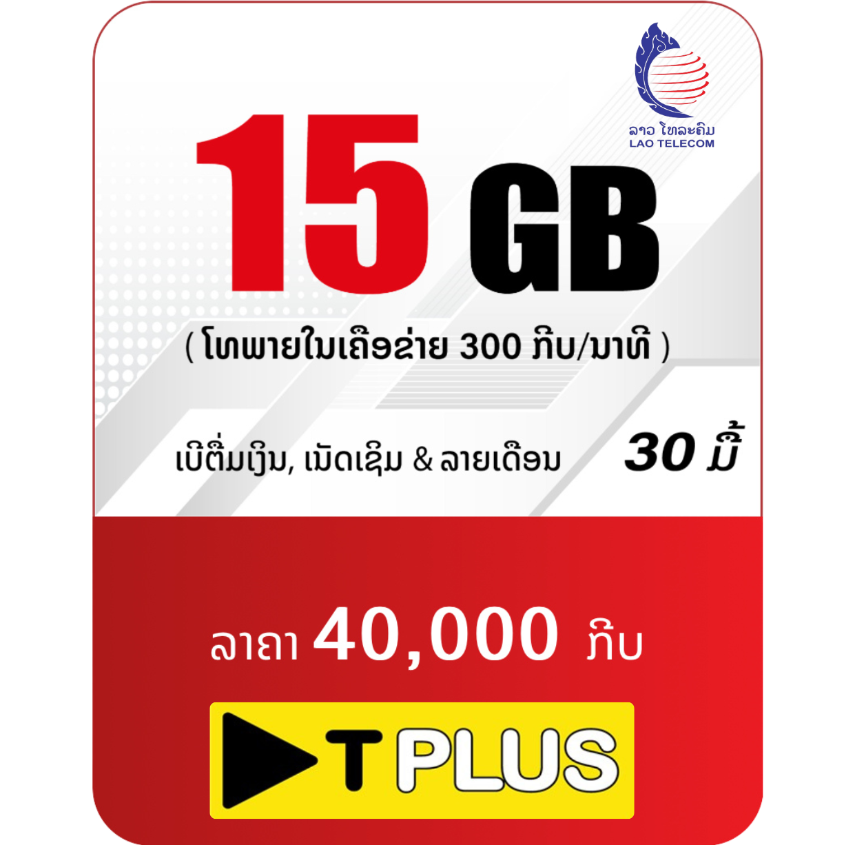 15GB / 30 days